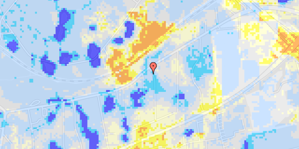 Ekstrem regn på Skovdiget 123