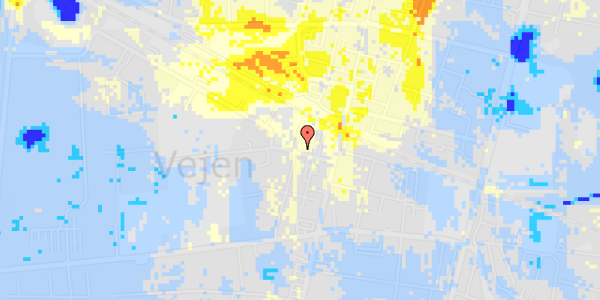 Ekstrem regn på Jyllandsgade 6