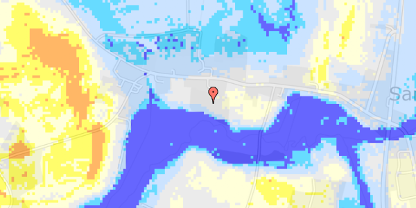 Ekstrem regn på Sandager Kirkevej 35B