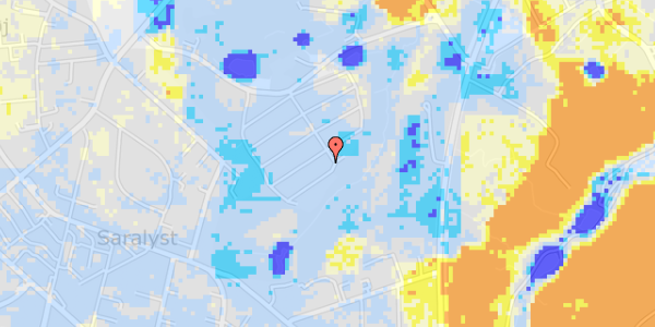 Ekstrem regn på Haveforeningen Skovlunden 75