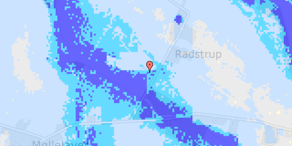 Ekstrem regn på Radstrupvejen 2A