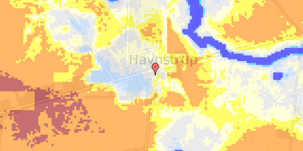 Ekstrem regn på Haunstrup Hovedgade 25