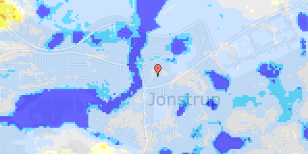 Ekstrem regn på Jonstrupvangvej 150C