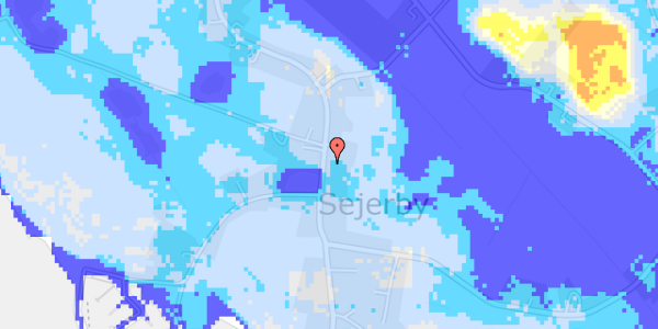 Ekstrem regn på Sejerbyvej 13, 1. tv