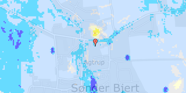 Ekstrem regn på Engløkke 56