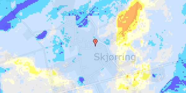 Ekstrem regn på Østre Skolevej 1A