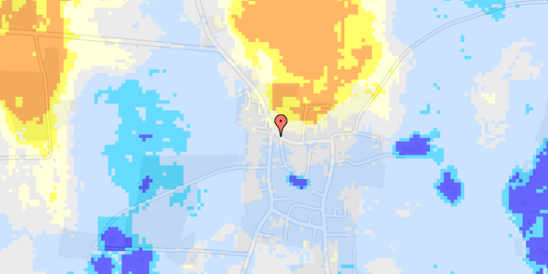 Ekstrem regn på Østergade 4A, st. 