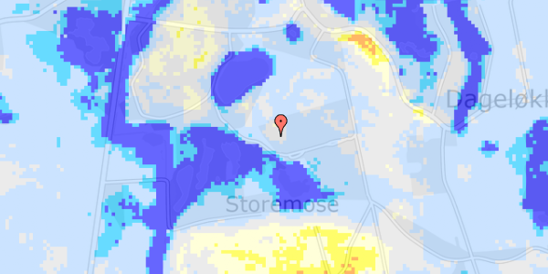 Ekstrem regn på Sivstien 50