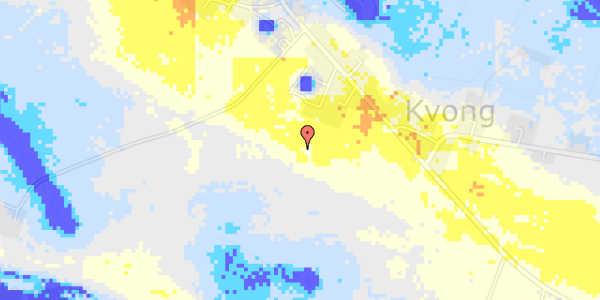 Ekstrem regn på Langgade 74, 1. 