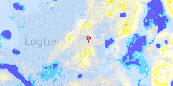 Ekstrem regn på Løgten Østervej 63