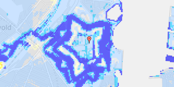 Ekstrem regn på Kastellet 102