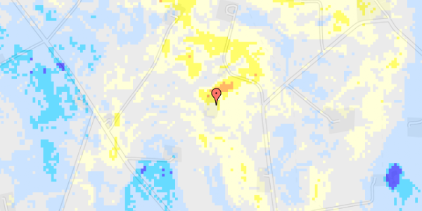 Ekstrem regn på Sall Hedevej 33