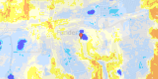 Ekstrem regn på Funder Møllevej 127