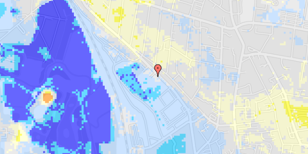 Ekstrem regn på Emil Møllers Gade 69A, st. mf