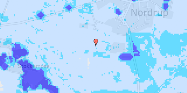 Ekstrem regn på Nordrup Vestervang 87