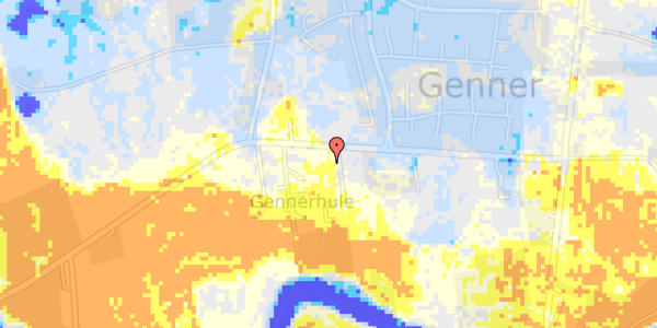 Ekstrem regn på Øster Løgumvej 27