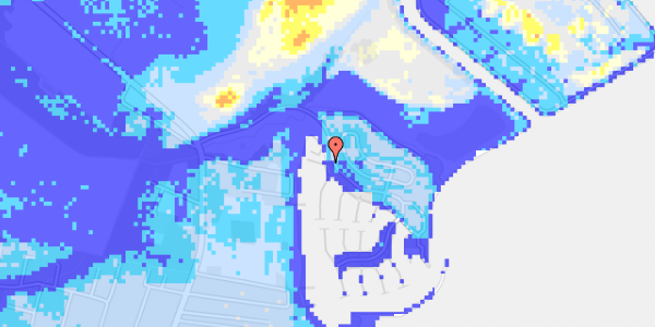 Ekstrem regn på Kaløvig Bådehavn 143