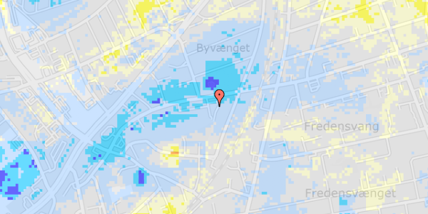 Ekstrem regn på Grundtvigsvej 30