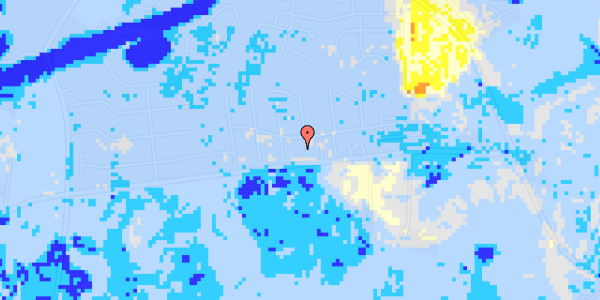 Ekstrem regn på Østergårds Alle 13