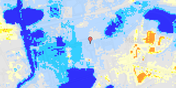 Ekstrem regn på Måde Industrivej 19