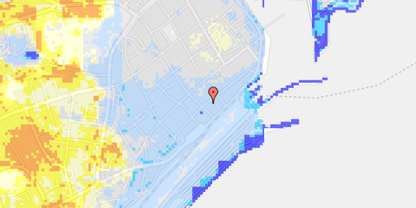 Ekstrem regn på Strandgade 64, 2. tv