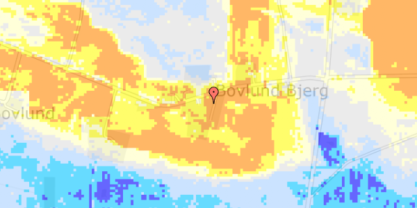 Ekstrem regn på Bovlund Bjergvej 20