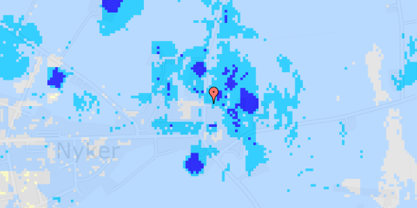 Ekstrem regn på Nyker Hovedgade 42B