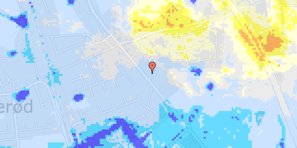 Ekstrem regn på Roskildevej 333