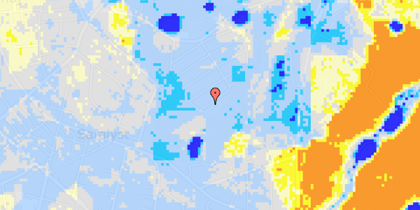 Ekstrem regn på Haveforeningen Skovlunden 88