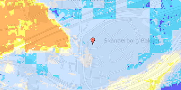 Ekstrem regn på Augustas Vænge 13B