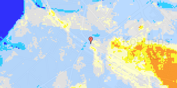 Ekstrem regn på Jernbanepladsen 67, st. 