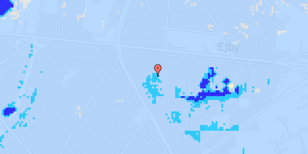 Ekstrem regn på Korsløkkevej 21, 1. tv