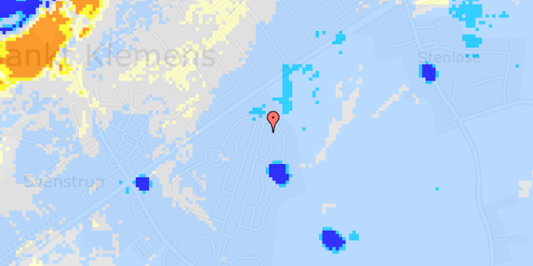 Ekstrem regn på Gyldenhusvej 217