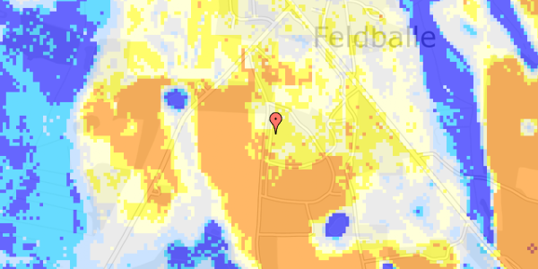 Ekstrem regn på Friland 11A