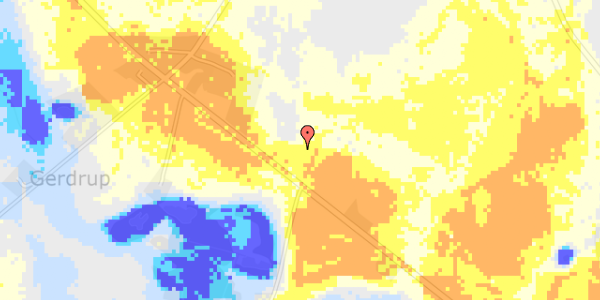 Ekstrem regn på Sorøvej 488