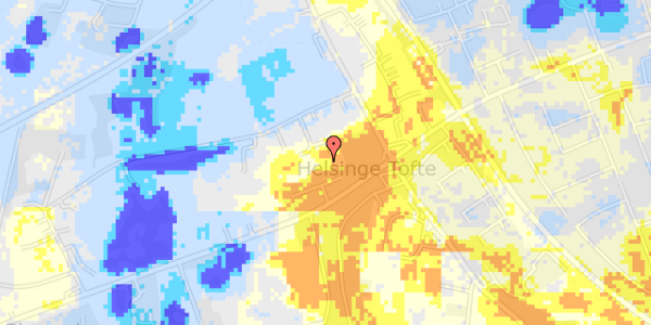 Ekstrem regn på Bomose Alle 17