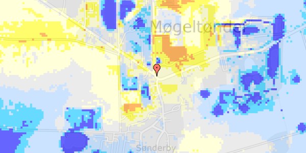 Ekstrem regn på Sønderbyvej 1B