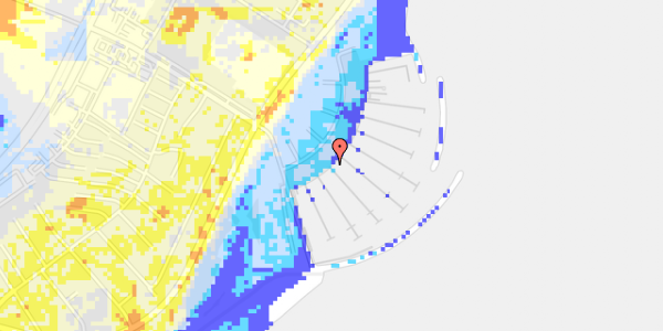 Ekstrem regn på Egå Marina 375