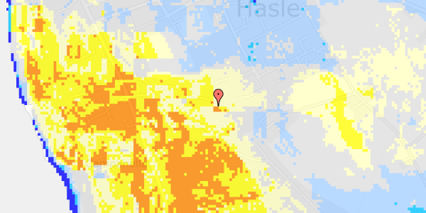 Ekstrem regn på Hasle Hytteby 19