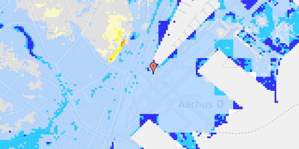 Ekstrem regn på Hjortholmsvej 2B