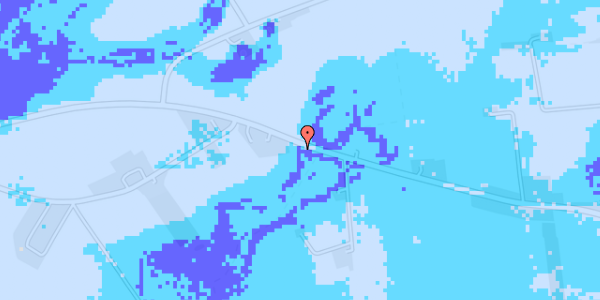 Ekstrem regn på Højrebyvej 91E