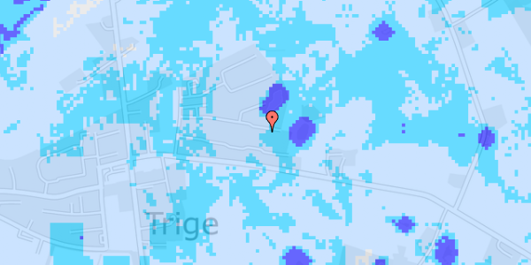 Ekstrem regn på Byhøjengen 60