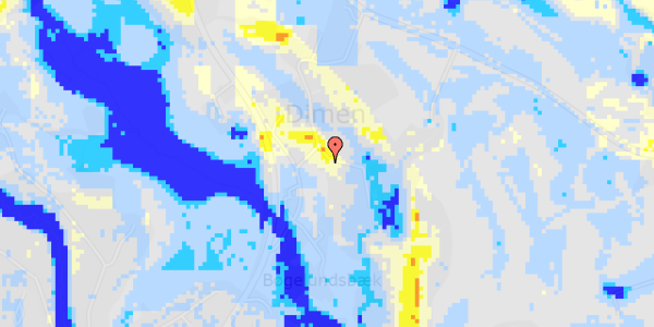 Ekstrem regn på Dimen 32