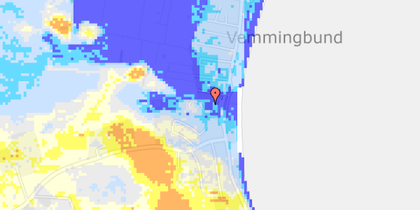 Ekstrem regn på Vemmingbundstrandvej 62A