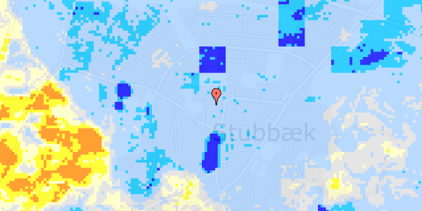 Ekstrem regn på Stubbæk Bygade 5