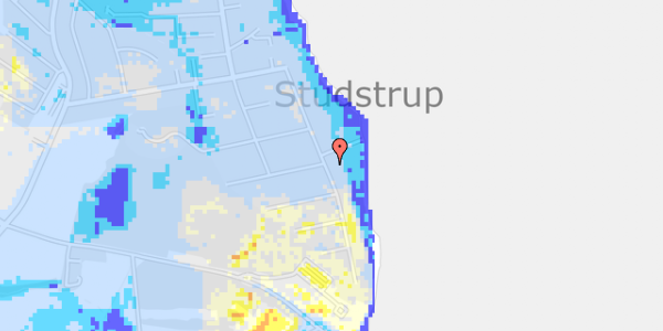 Ekstrem regn på Studstrup Strandvej 21