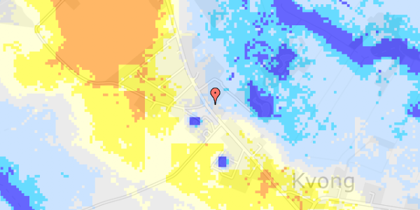 Ekstrem regn på Langgade 21