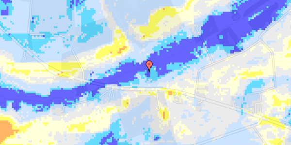 Ekstrem regn på Viborgvej 800