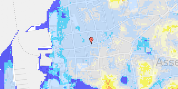 Ekstrem regn på Ladegårdsgade 21