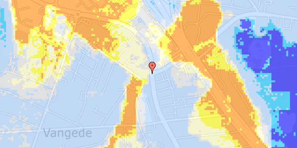 Ekstrem regn på Vangede Bygade 34